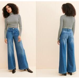 TRIARCHY-High Rise Wide Leg Jean Size 27